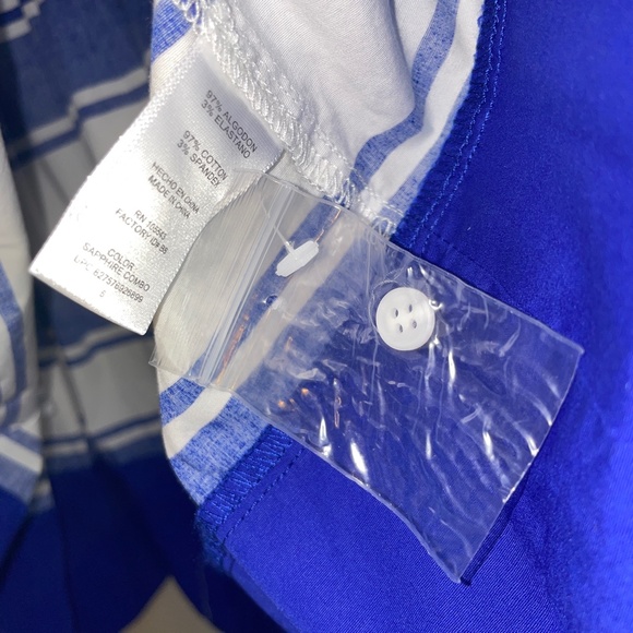 NWOT MILLY for DesigNation Striped Pleated Nautical Shirt Dress Size 6 - Picture 6 of 12